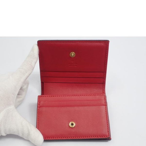 43768 6 GUCCI GG Supreme Cherry Wallet