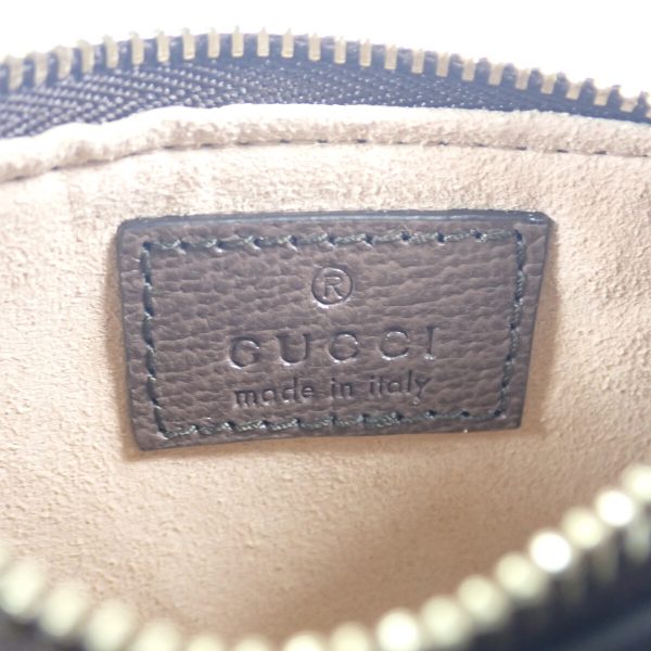 437768 05 Gucci Jumbo GG Key Case Camel Ebony