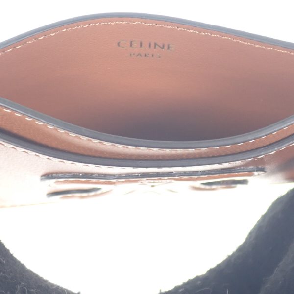 437799 05 Celine Card Holder Case Lambskin Tan