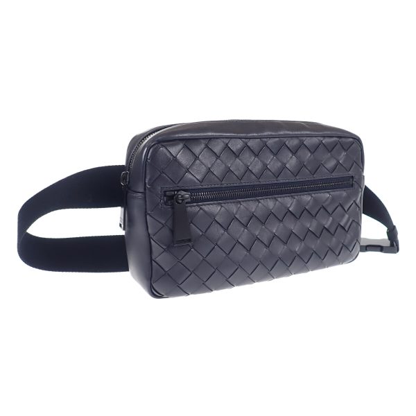 438077 01 Bottega Veneta Intrecciato Belt Bag Black