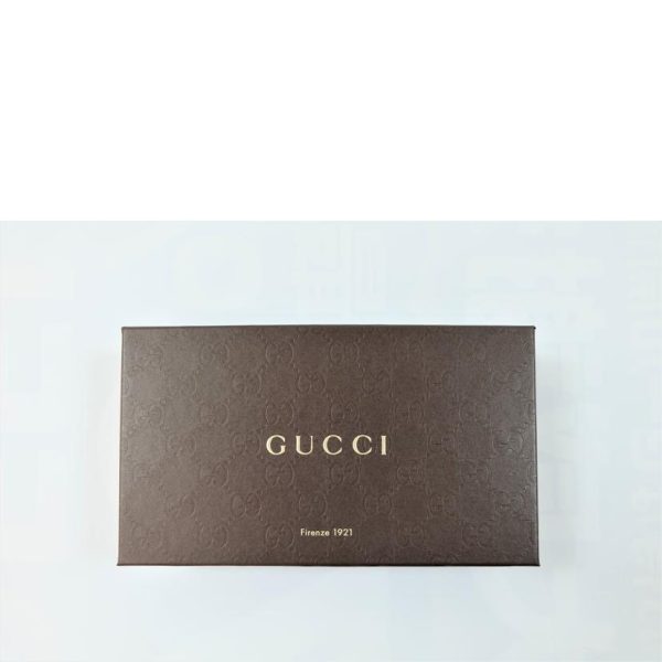 43808 7 Gucci Interlocking G Leather Chain Wallet Black