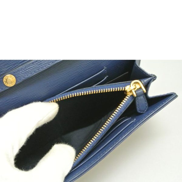 43891 5 PRADA Prada Shoulder Wallet Bag Navy Blue