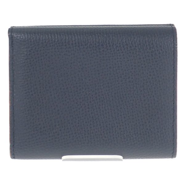 439035 02 Loewe Anagram Trifold Mini Wallet Calfskin Black