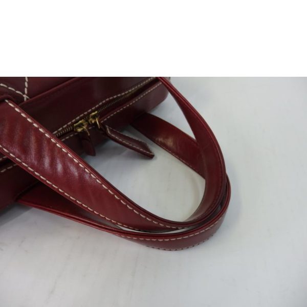 43914 5 Chanel Coco March Wild Stitch Handbag Bordeaux