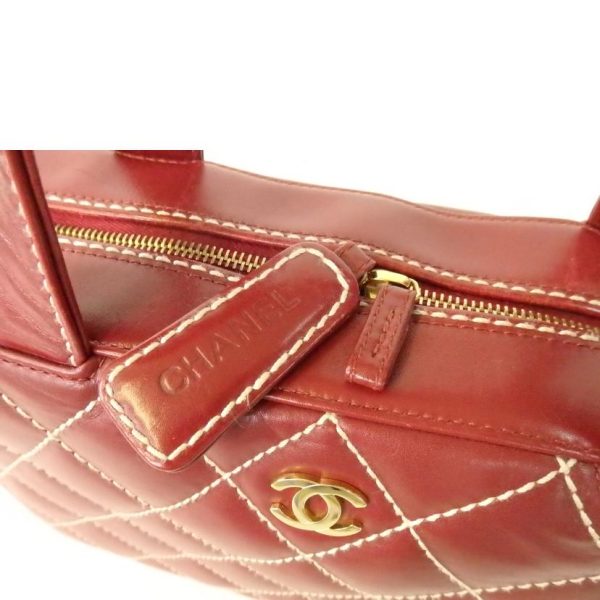 43914 7 Chanel Coco March Wild Stitch Handbag Bordeaux