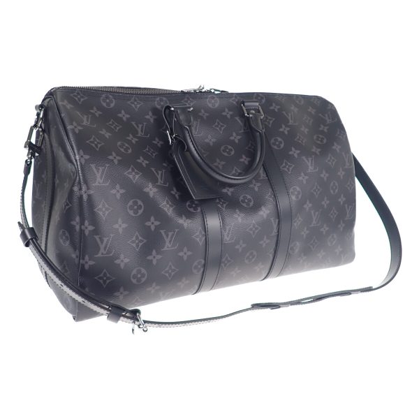 439201 01 Louis Vuitton Keepall Bandouliere 45 Boston Black