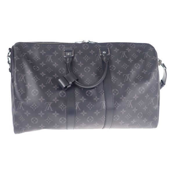 439201 02 Louis Vuitton Keepall Bandouliere 45 Boston Black