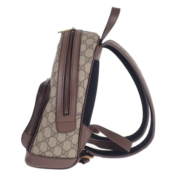 439270 05 Gucci Ophidia GG Backpack Rucksack Beige Ebony