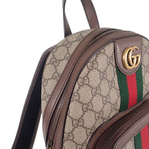 439270 14 Gucci Ophidia GG Backpack Rucksack Beige Ebony