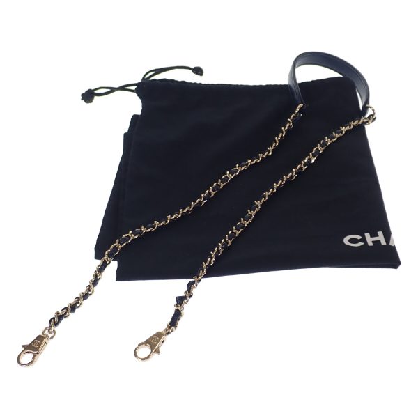 439276 14 Chanel Coco Small Top Handle 2way Bag Navy