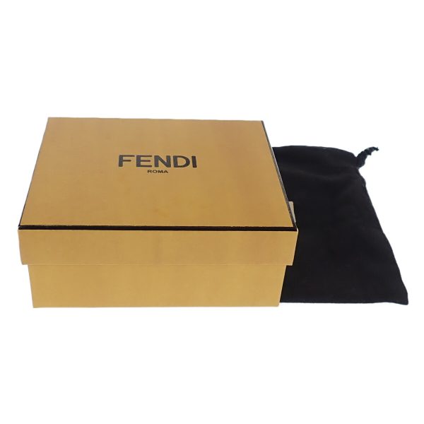 439280 11 Fendi Micro Trifold Wallet Calfskin Pink