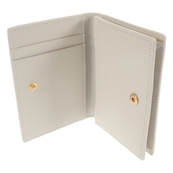 439480 06 Saint Laurent Business Card Case Leather White