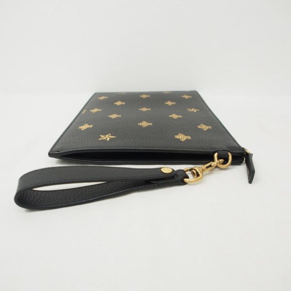 43958 3 Gucci Beastar Clutch Bag Black