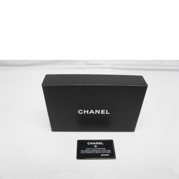 43990 6 Chanel Enamel Wallet Black