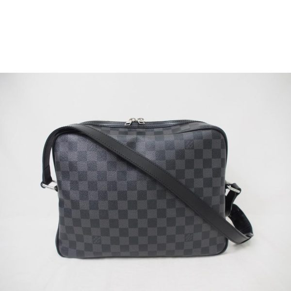 44035 2 Louis Vuitton IO Messenger Bag Damier Graphite