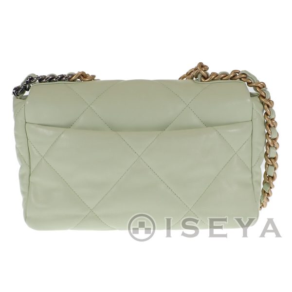 440394 04 Chanel 19 Chain Shoulder Handbag 2way Mint Green