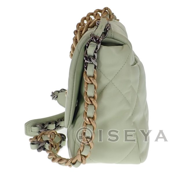 440394 05 Chanel 19 Chain Shoulder Handbag 2way Mint Green