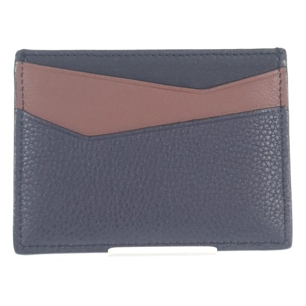 440462 03 Loewe Puzzle Plain Card Holder Black Brown Gray