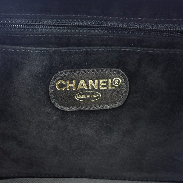 440571 06 Chanel 2way Vanity Bag Here Mark Shoulder Black