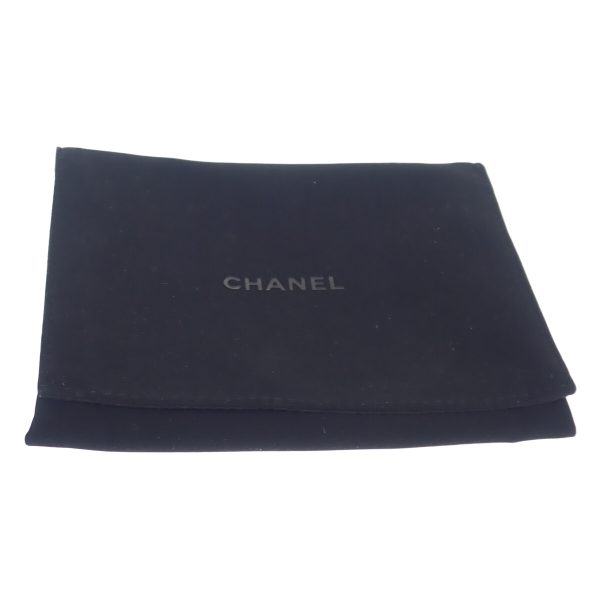 440776 06 Chanel Matelasse Card Coin Case Calfskin Black