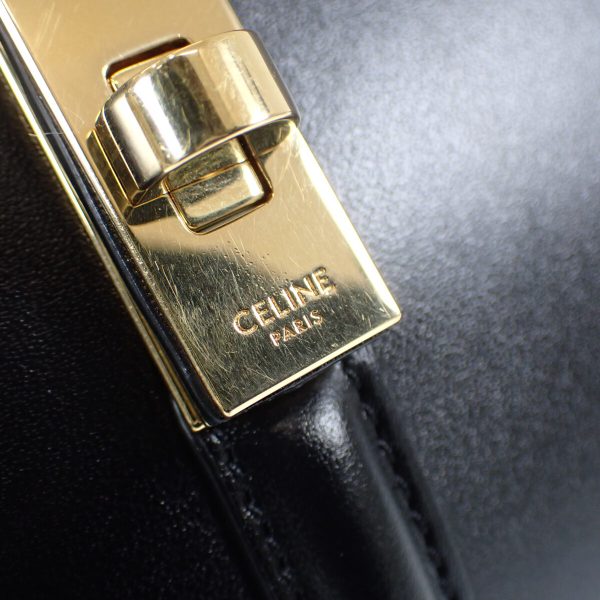 440947 13 Celine Mini 16 Saise Handbag Shoulder 2way Black