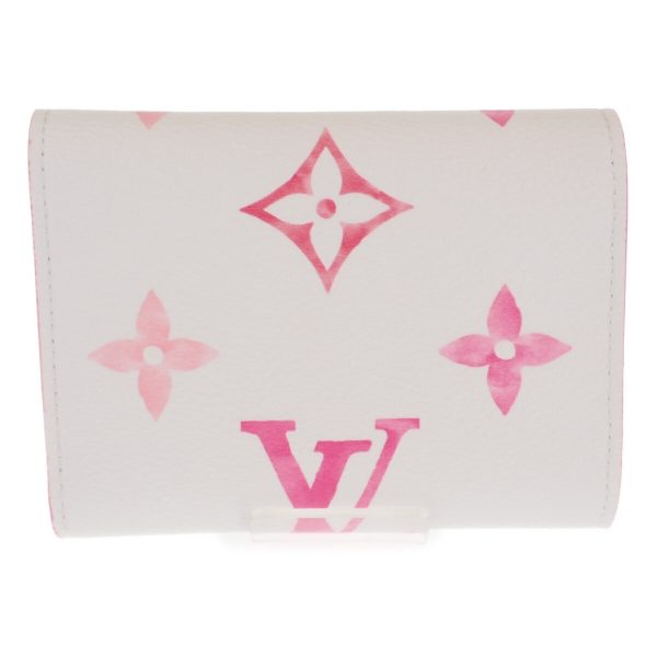 440972 03 Louis Vuitton Tri fold Wallet Giant White Pink