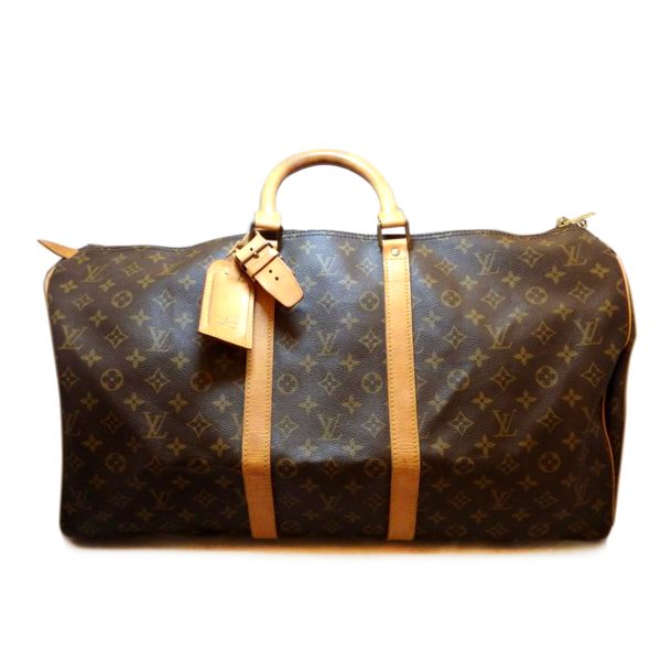 44112 1 Louis Vuitton Keepall 55 Duffel Bag Monogram Brown