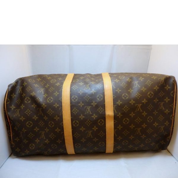 44112 3 Louis Vuitton Keepall 55 Duffel Bag Monogram Brown