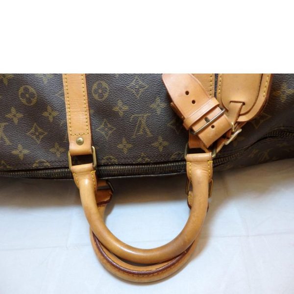 44112 4 Louis Vuitton Keepall 55 Duffel Bag Monogram Brown