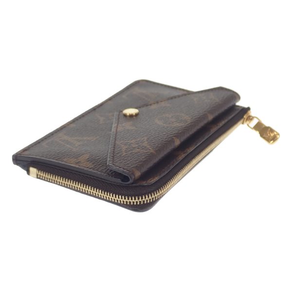 441405 04 Louis Vuitton Porto Carte Coin Case Brown Black