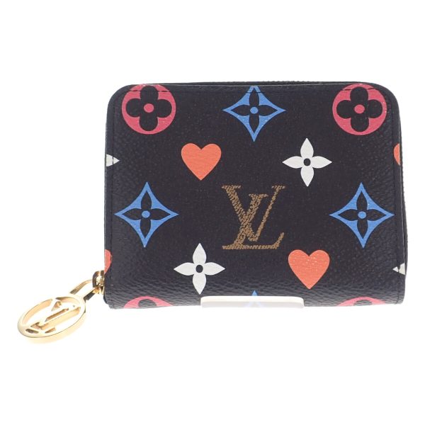 441461 02 Louis Vuitton Zippy Coin Purse Game on Black