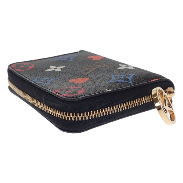 441461 04 Louis Vuitton Zippy Coin Purse Game on Black