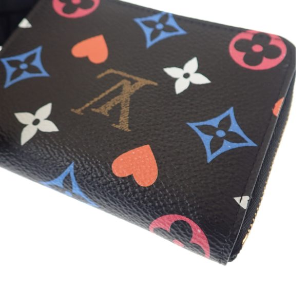 441461 08 Louis Vuitton Zippy Coin Purse Game on Black