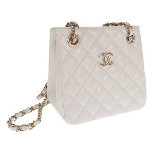 441462 01 Gucci Outlet Leather Tote Bag BeigeIvory