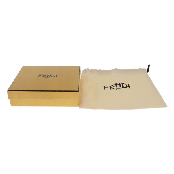 441487 11 Fendi Peekaboo Trifold Wallet Calfskin Purple