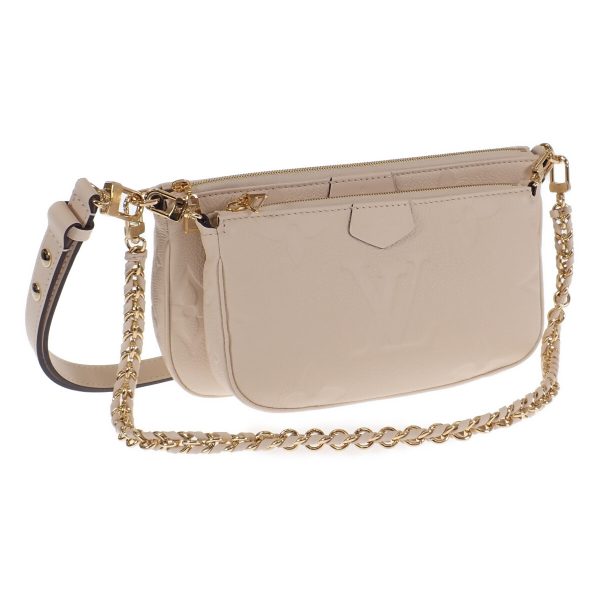 441632 01 Louis Vuitton Pochette Shoulder Handbag Creme