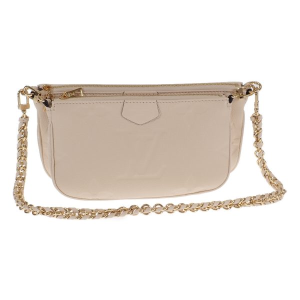 441632 02 Louis Vuitton Pochette Shoulder Handbag Creme