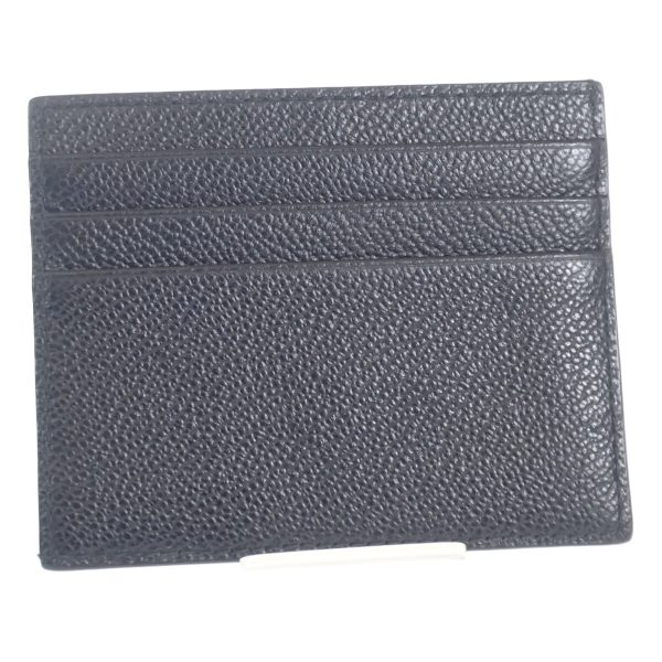 441958 03 Prada Saffiano Black Business Card Holder