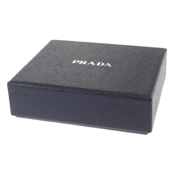 441958 08 Prada Saffiano Black Business Card Holder