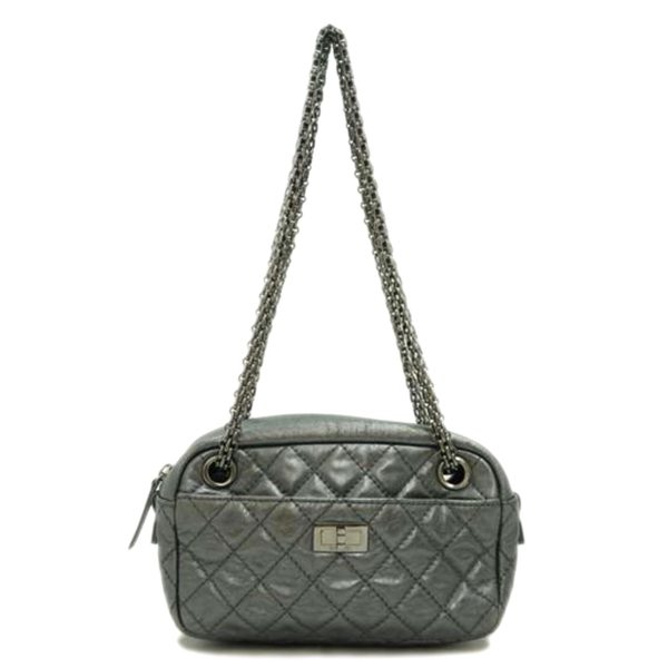 44202 1 Chanel 255 Matelasse Chain Shoulder Bag Black