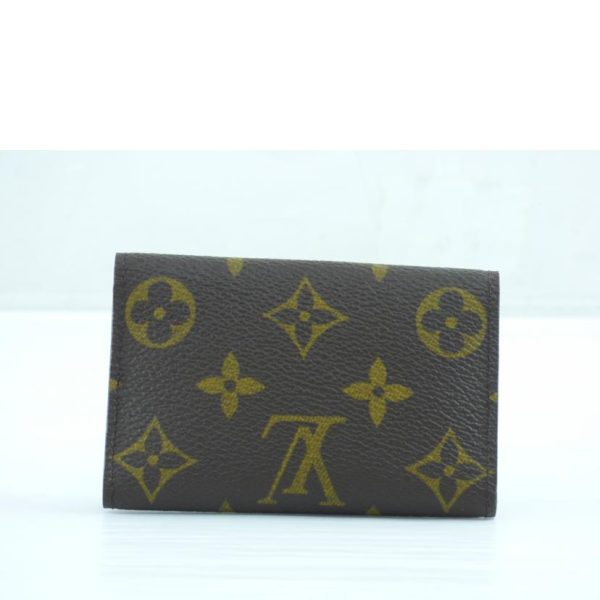 44214 2 Louis Vuitton Multicle 6 Monogram Wallet Brown