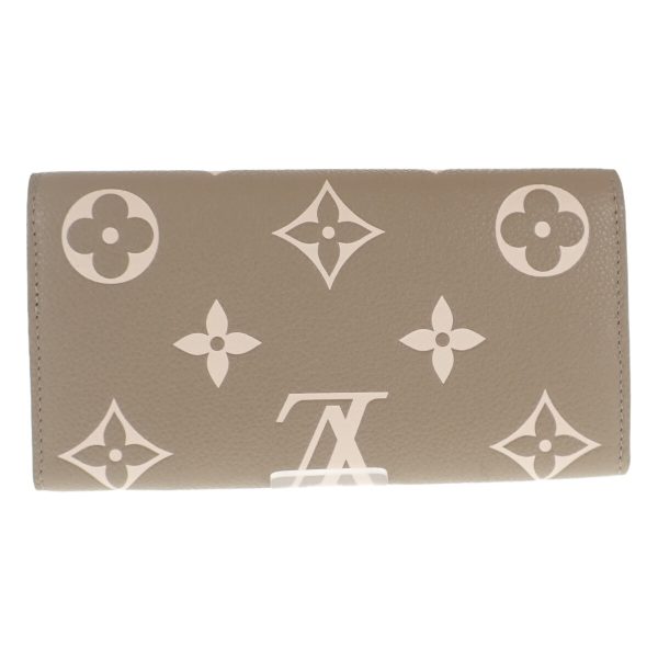 442405 03 Louis Vuitton Sara NM Long Wallet Khaki Green