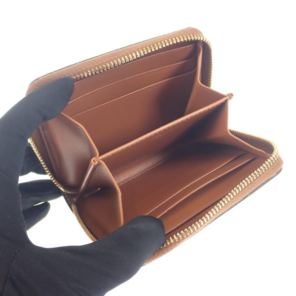 442408 05 Celine Compact Zip Wallet Coin Purse Brown