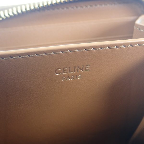 442408 06 Celine Compact Zip Wallet Coin Purse Brown