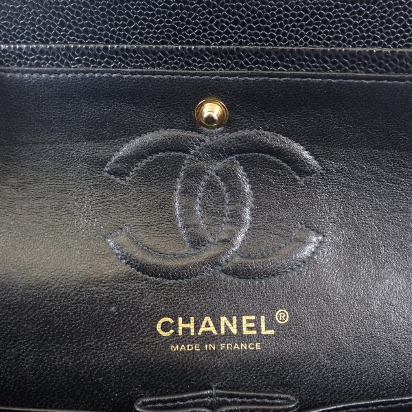 442472 06 Chanel Small Handbag Shoulder Black Matelasse 23