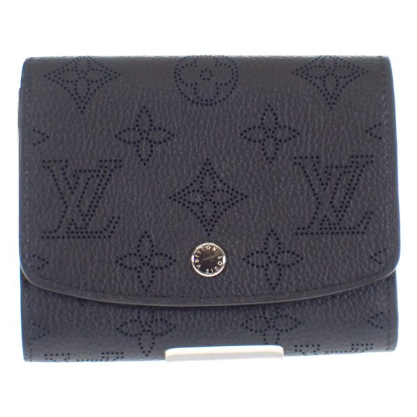 442526 02 Louis Vuitton Iris Bifold Wallet Soft Black