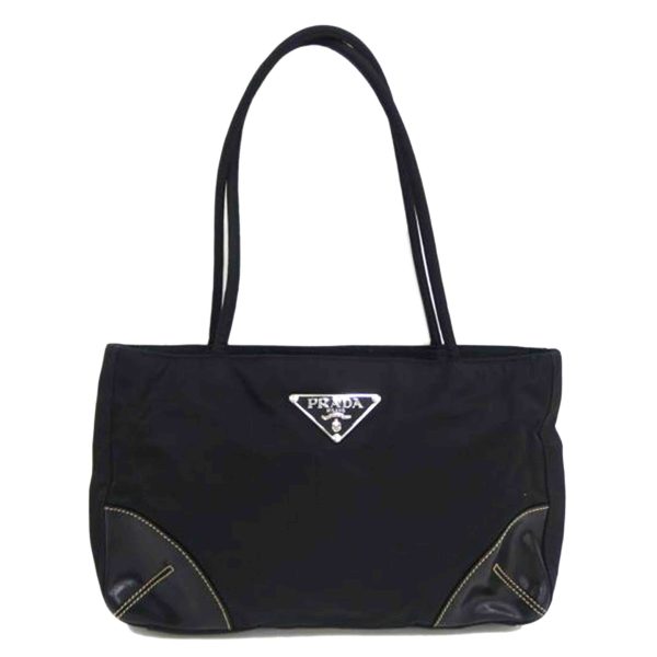 44270 1 Prada Tessuto Nylon Handbag Black