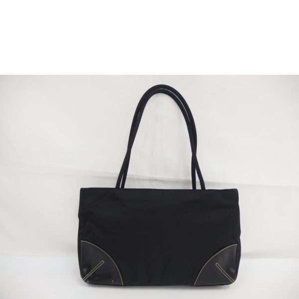 44270 2 Prada Tessuto Nylon Handbag Black