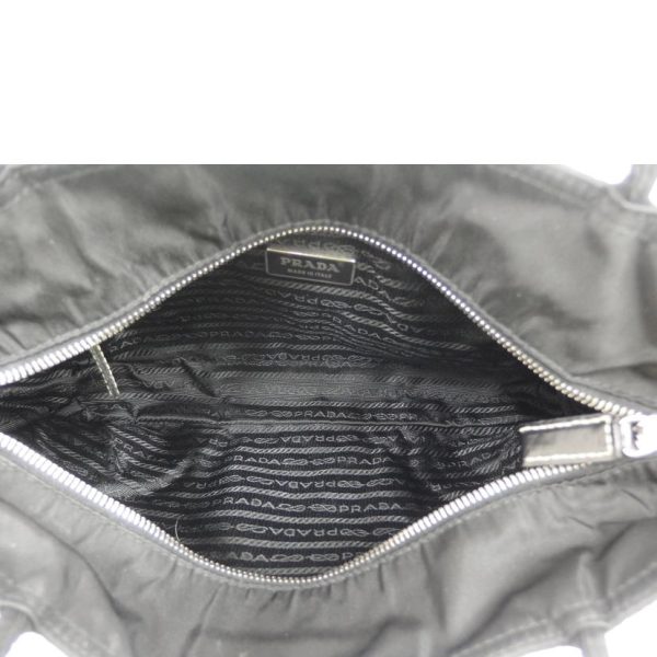 44270 5 Prada Tessuto Nylon Handbag Black