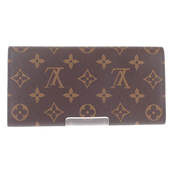 442807 03 Louis Vuitton Emily Long Wallet Brown Fuchsia